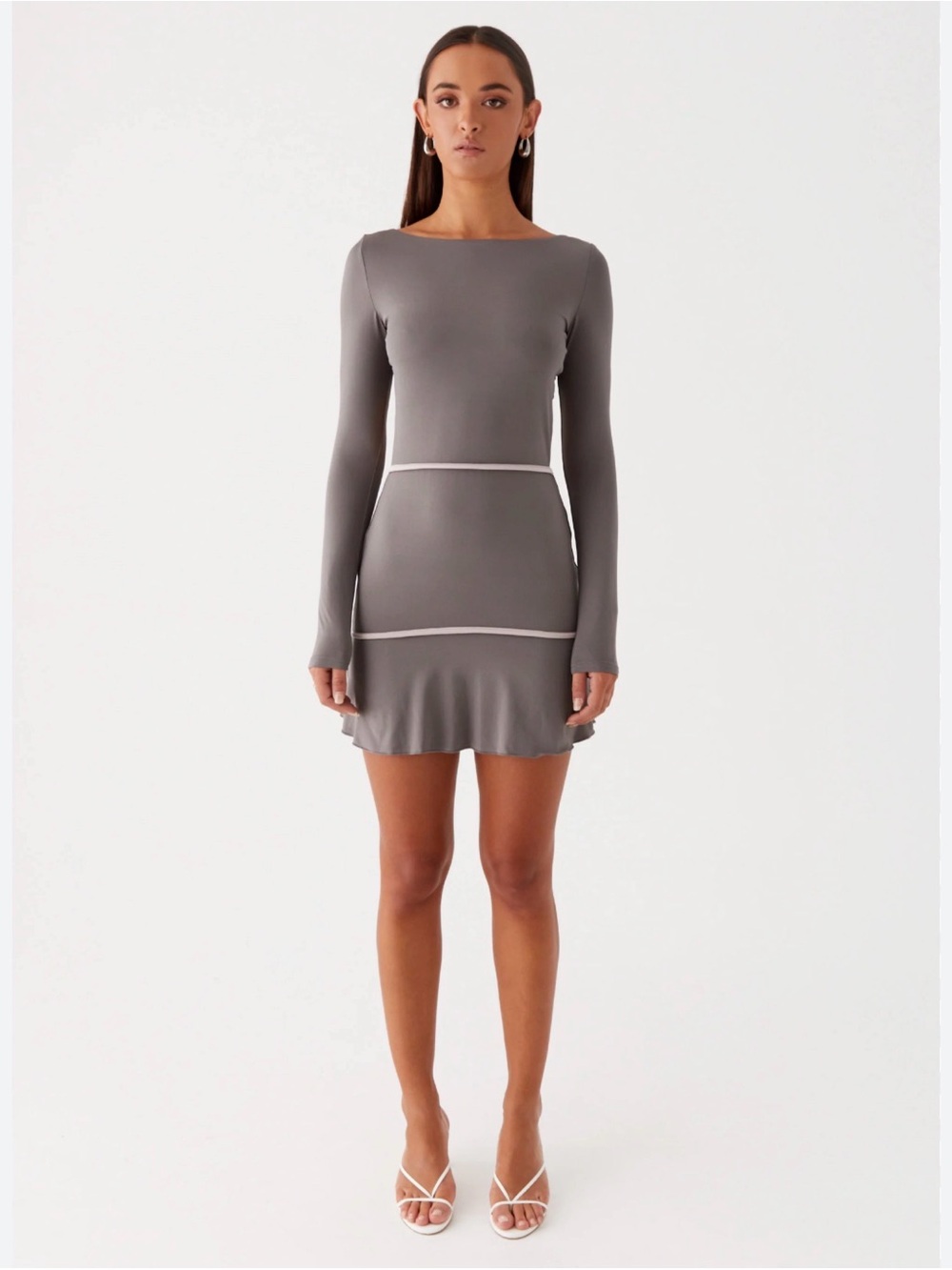 Peppermayo French Flirt Mini Dress - Charcoal NWT Size 6